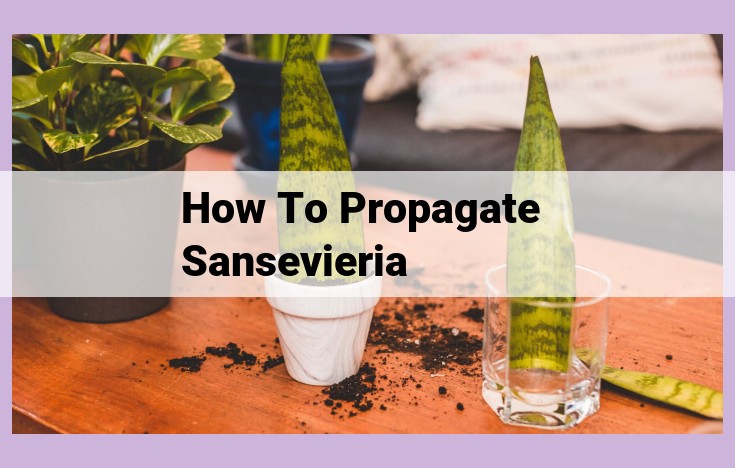 how to propagate sansevieria