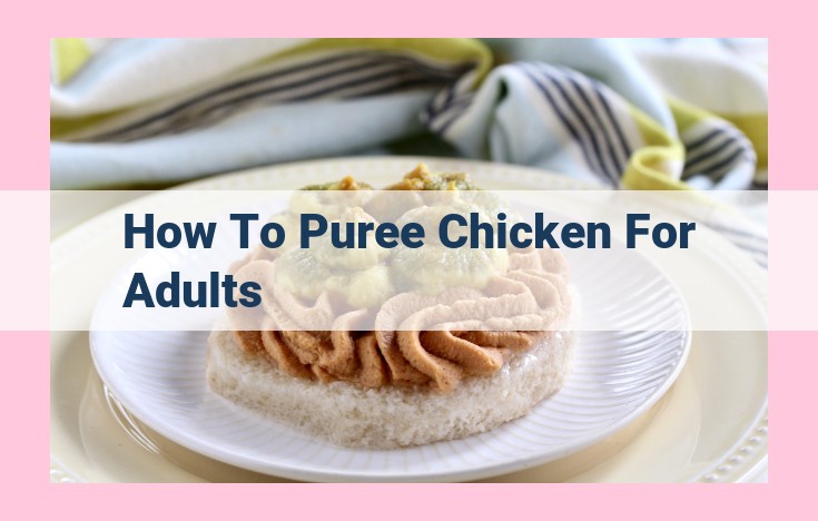 how to puree chicken for adults