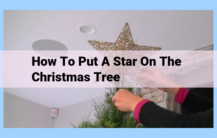 how to put a star on the christmas tree