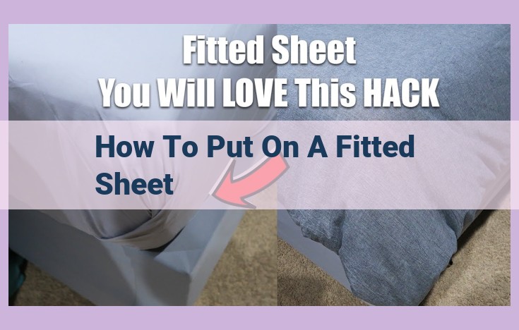 how to put on a fitted sheet