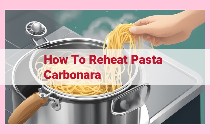 how to reheat pasta carbonara