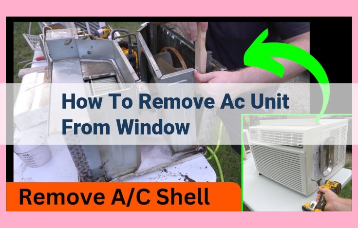 how to remove ac unit from window