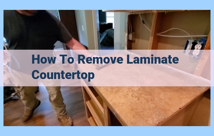 how to remove laminate countertop