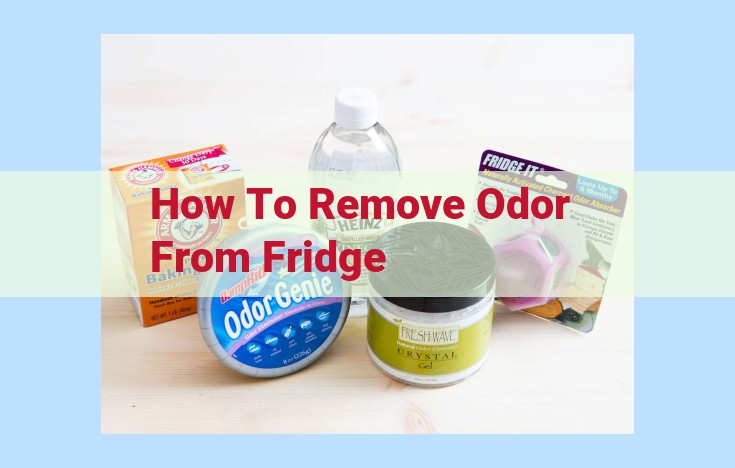 how to remove odor from fridge