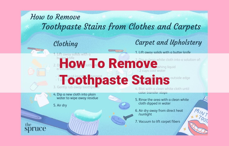 how to remove toothpaste stains