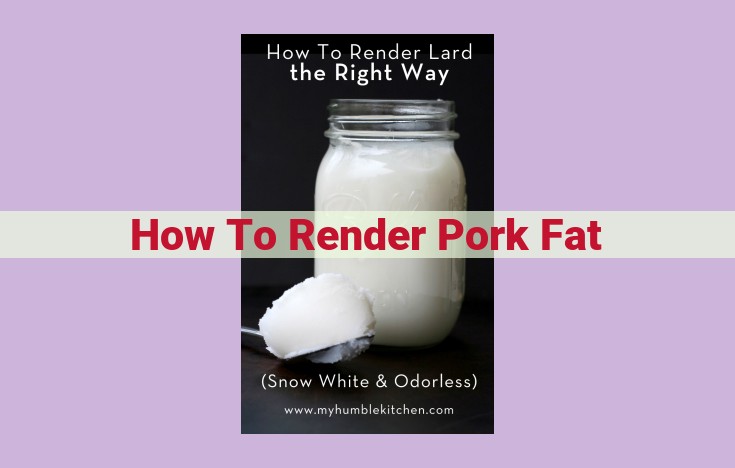 how to render pork fat