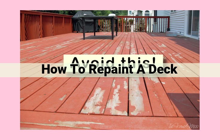 how to repaint a deck