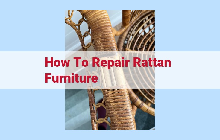 how to repair rattan furniture