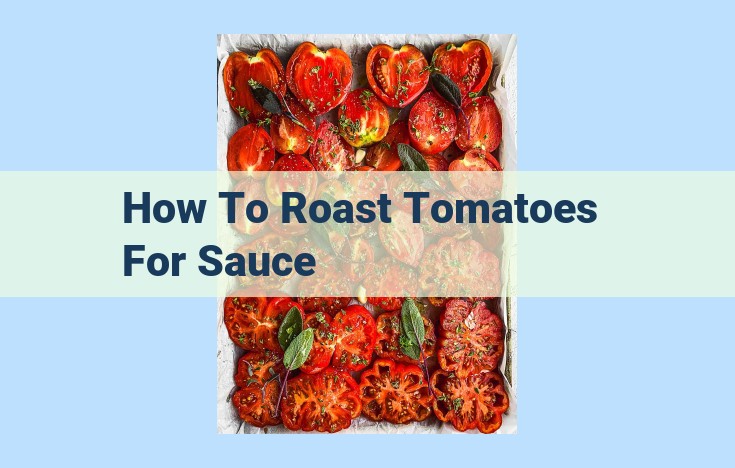 how to roast tomatoes for sauce