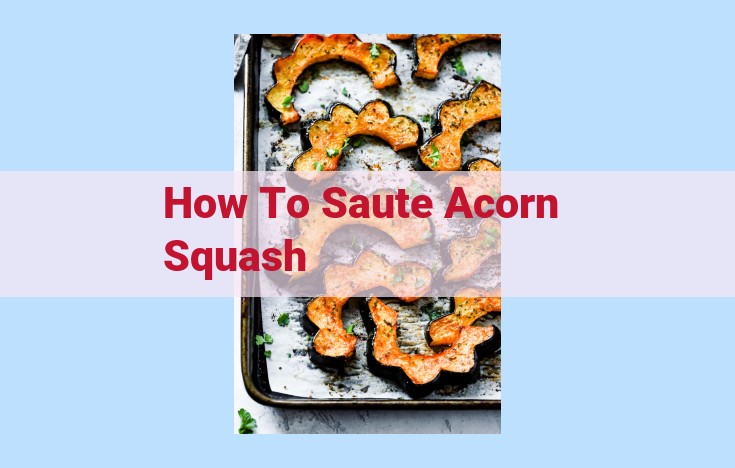 how to saute acorn squash