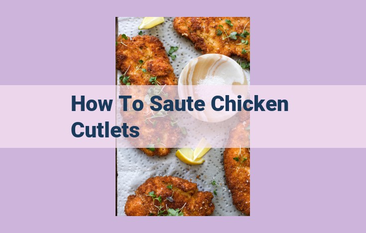 how to saute chicken cutlets