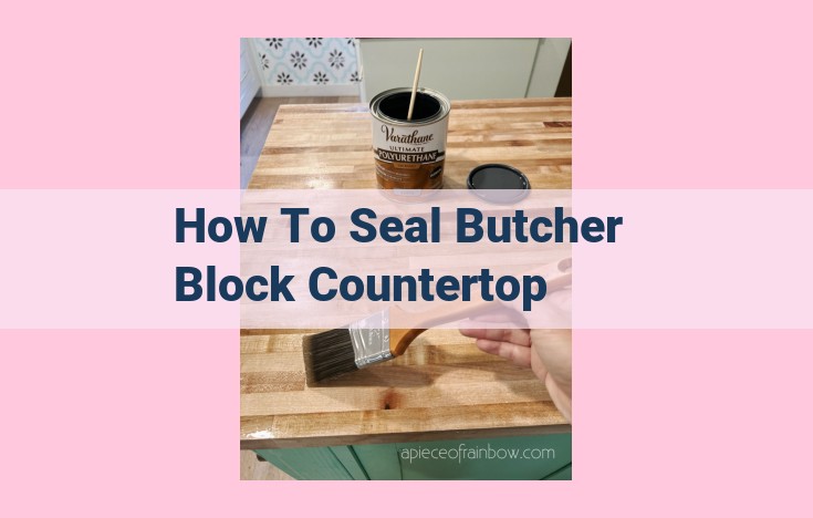 how to seal butcher block countertop