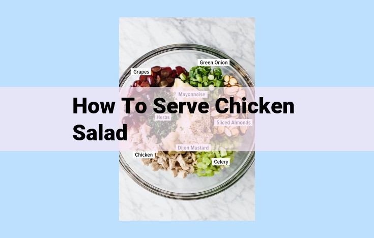 how to serve chicken salad