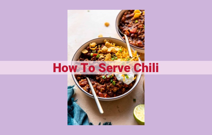 how to serve chili