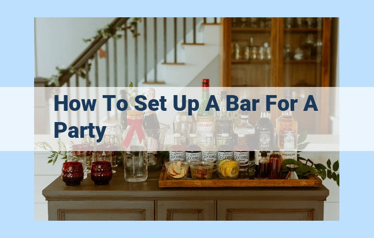 how to set up a bar for a party