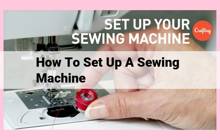 how to set up a sewing machine