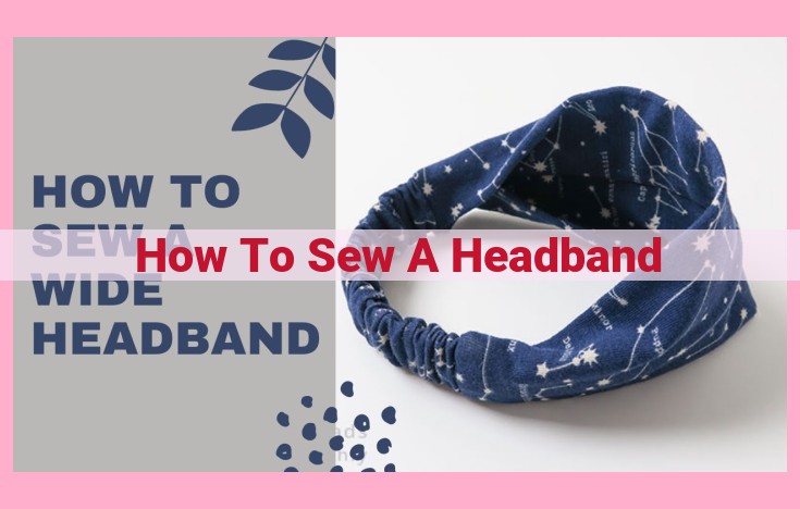 how to sew a headband