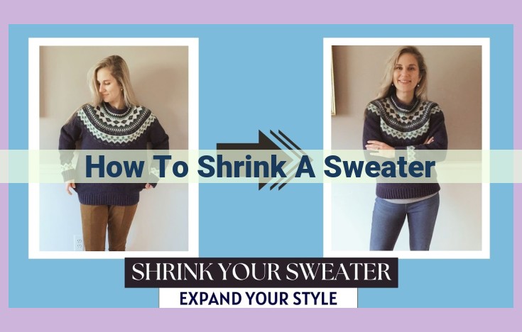 how to shrink a sweater