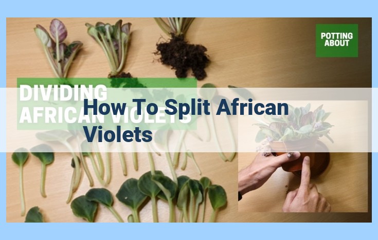 how to split african violets