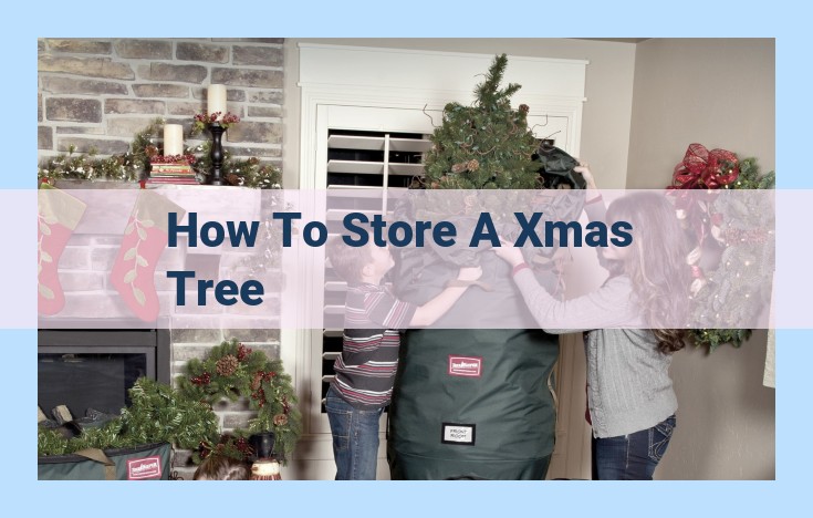 how to store a xmas tree