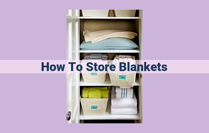 how to store blankets