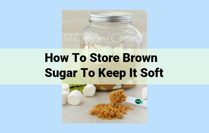 how to store brown sugar to keep it soft