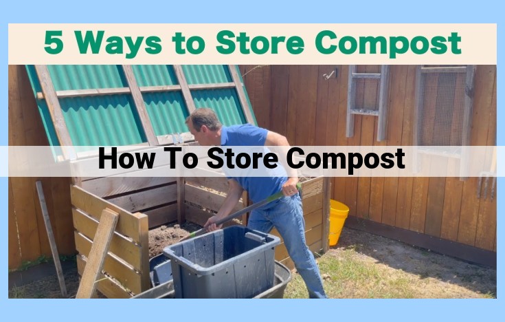 how to store compost