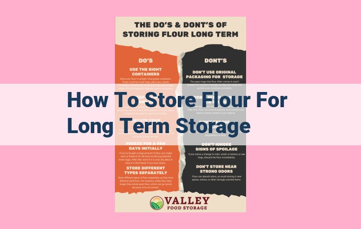 how to store flour for long term storage