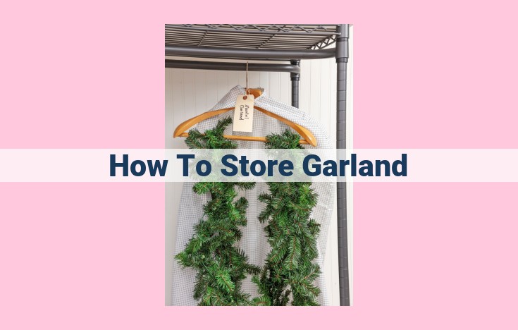 how to store garland