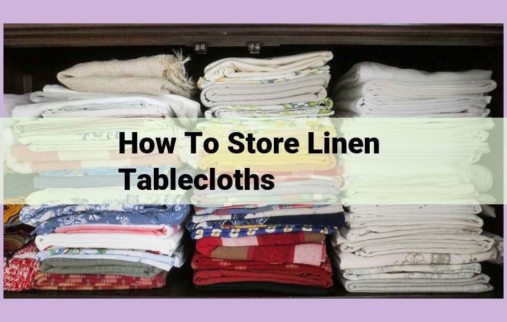 how to store linen tablecloths