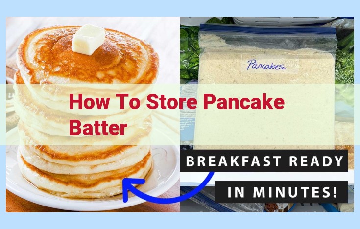 how to store pancake batter