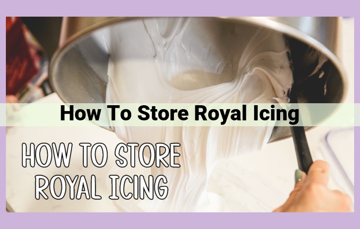 how to store royal icing