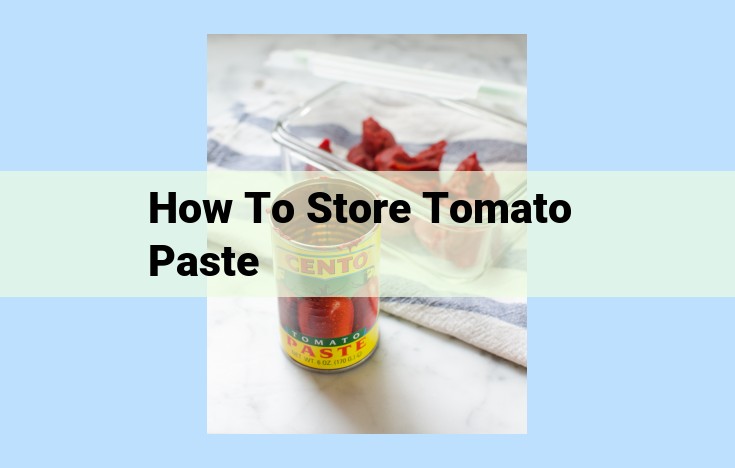 how to store tomato paste