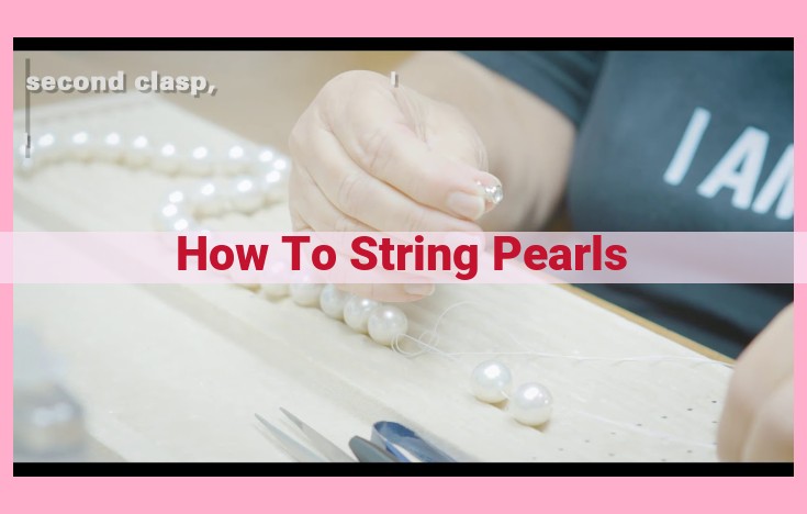 how to string pearls