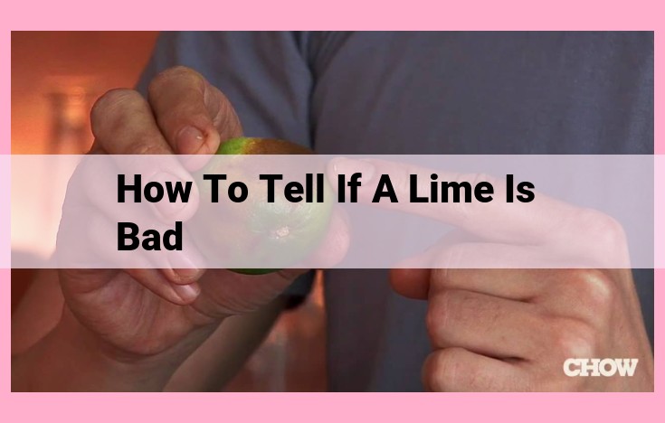 how to tell if a lime is bad