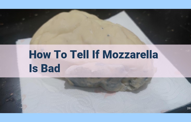 how to tell if mozzarella is bad