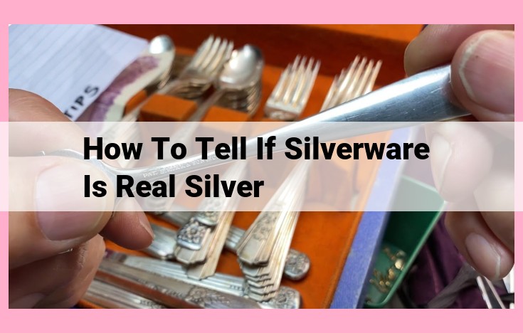 how to tell if silverware is real silver