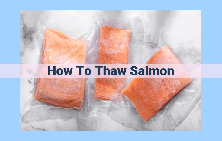 how to thaw salmon