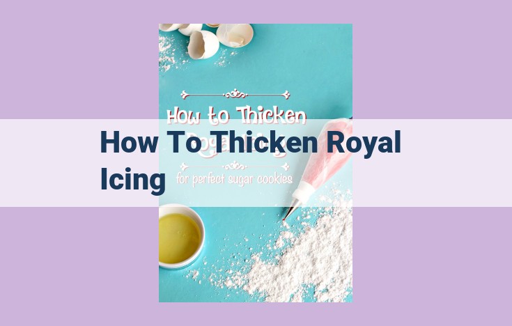 how to thicken royal icing