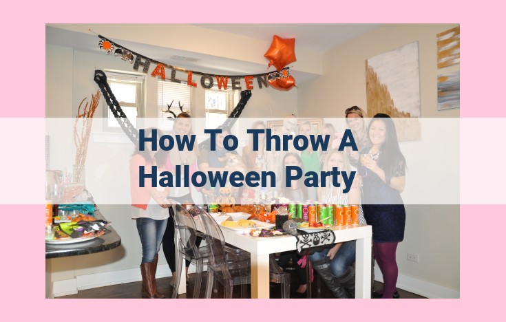 how to throw a halloween party