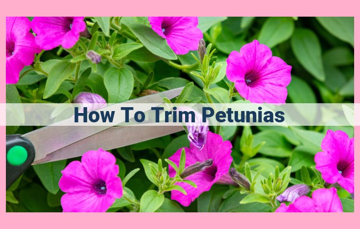 how to trim petunias