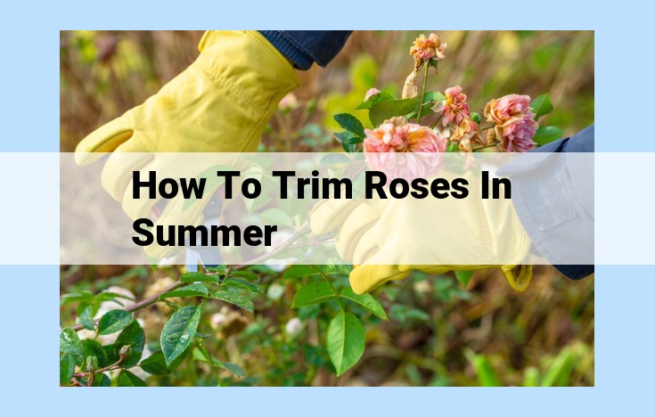 how to trim roses in summer