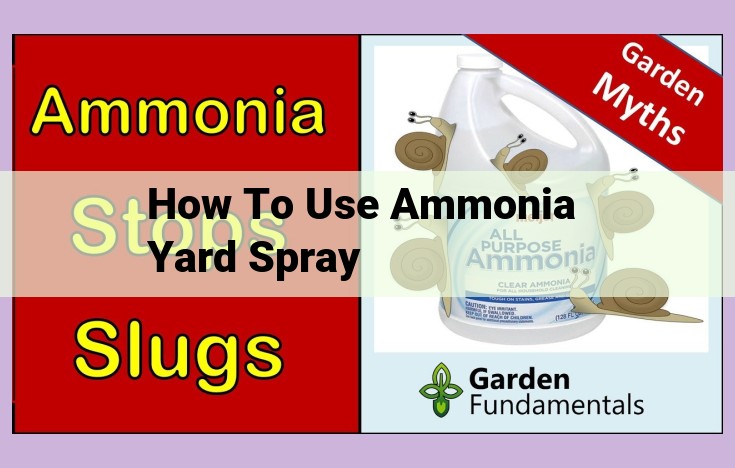 how to use ammonia yard spray