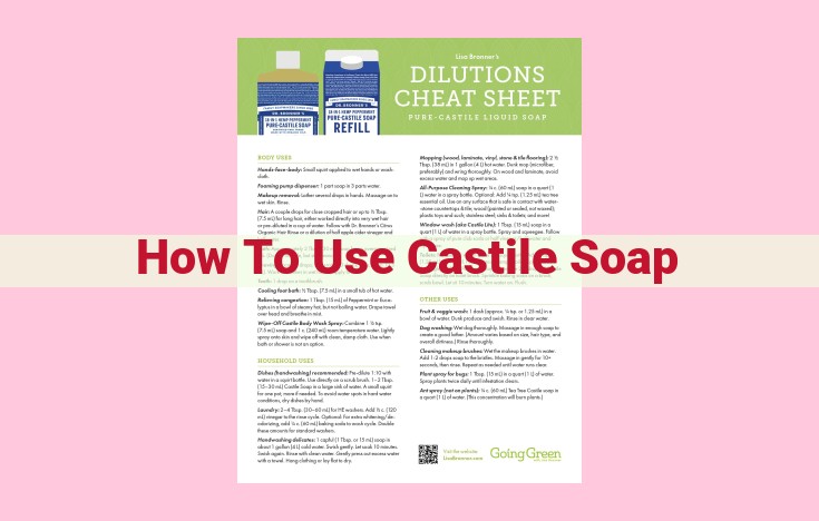 how to use castile soap