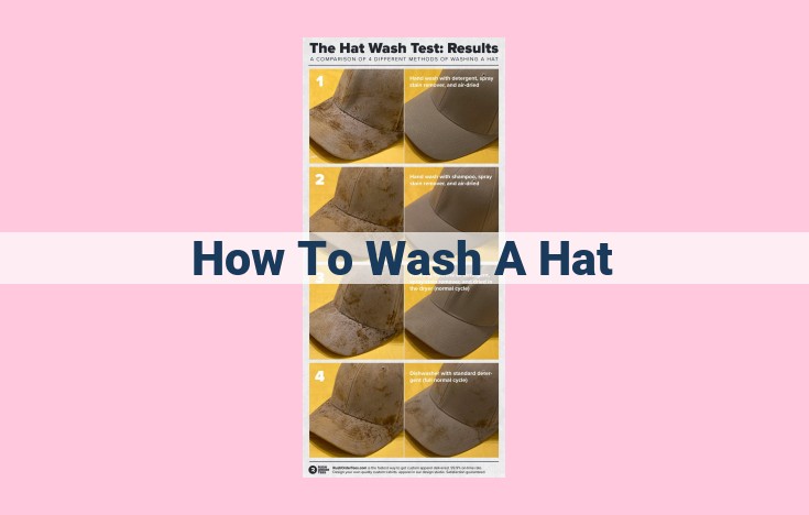 how to wash a hat