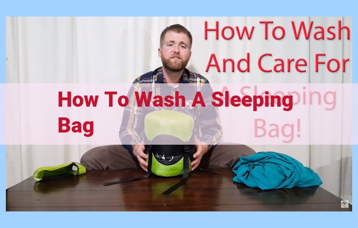 how to wash a sleeping bag