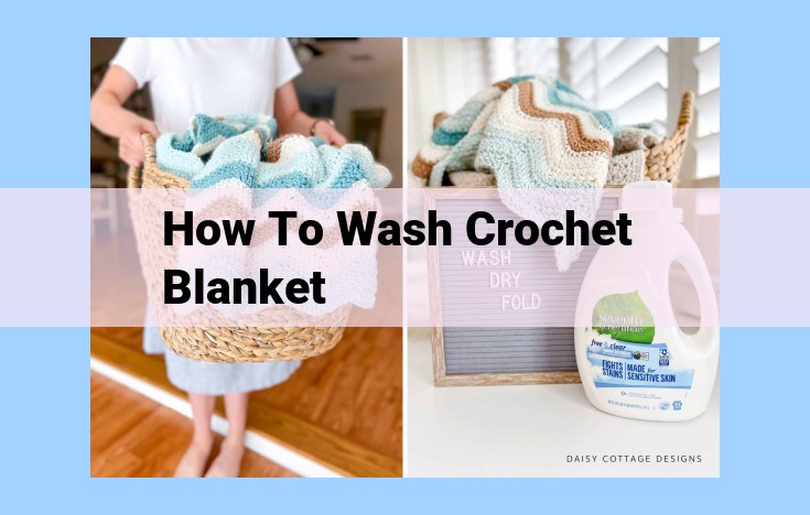 how to wash crochet blanket