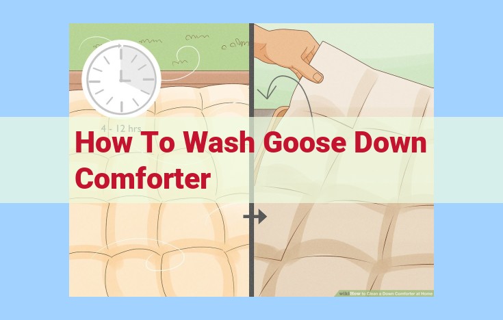 how to wash goose down comforter