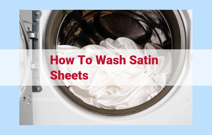 how to wash satin sheets