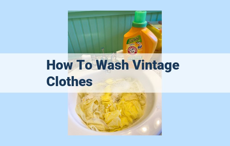 how to wash vintage clothes